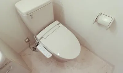 Across Meguro Tower - Interior - ["Toilet seat", "Toilet", "Plumbing fixture"]