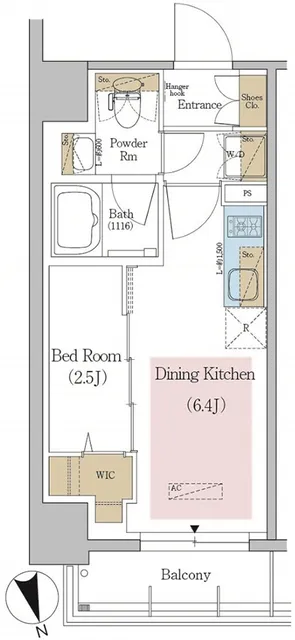Urbanex Tokyo Hatchobori - Floor Plan - ["Product", "Rectangle", "Font"]