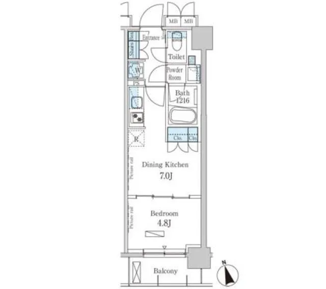 Park Axis Nihonbashi Kabutocho - Floor Plan - []