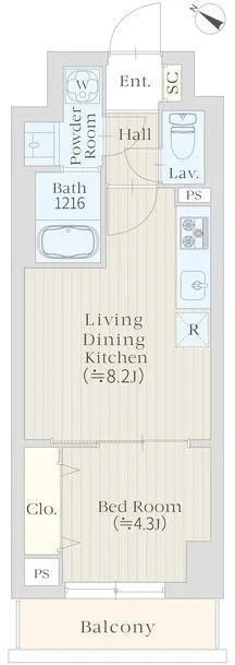 Sakuras Gotanda - Floor Plan - []
