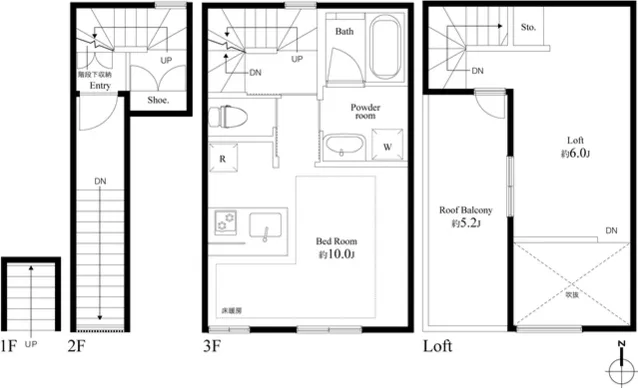 King House Shirokane - Floor Plan - ["Schematic", "Rectangle", "Font"]