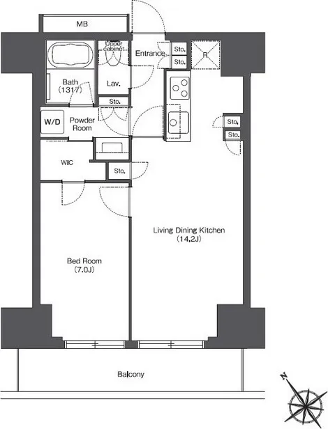 Tokyo Port City Takeshiba Residence Tower - Floor Plan - ["Diagram", "Plan", "Floor plan"]