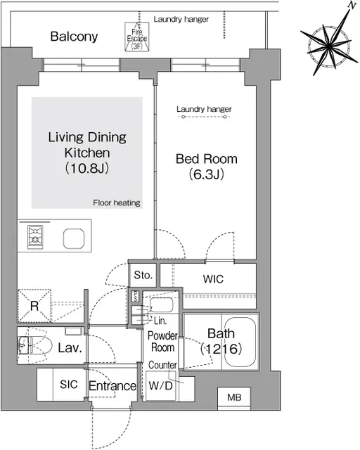 Comforia Liv Bunkyo Gokokuji - Floor Plan - ["Diagram", "Plan", "Floor plan"]