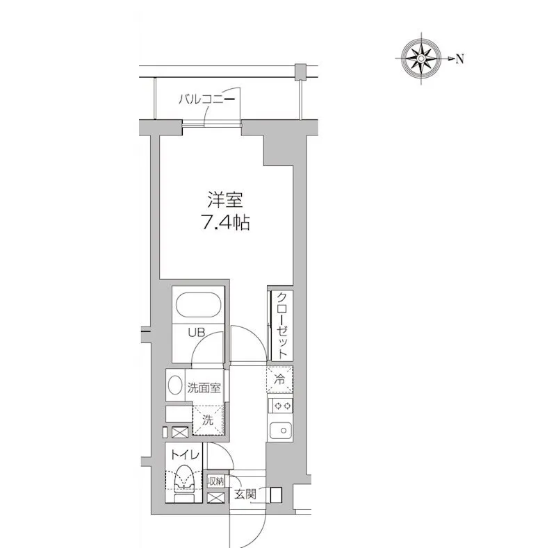 Residia Koenji - Floor Plan - ["Rectangle", "Font", "Parallel"]