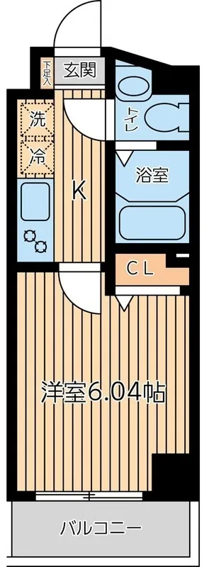 CITY SPIRE Kamiikedai - Floor Plan - ["Apartment", "Home Door", "Balcony"]