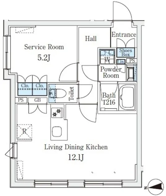CREATIF Sakurashinmachi - Floor Plan - ["White", "Diagram", "Plan"]