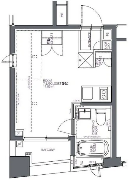 BPR Residence Ningyocho - Floor Plan - ["White", "Plan", "Diagram"]