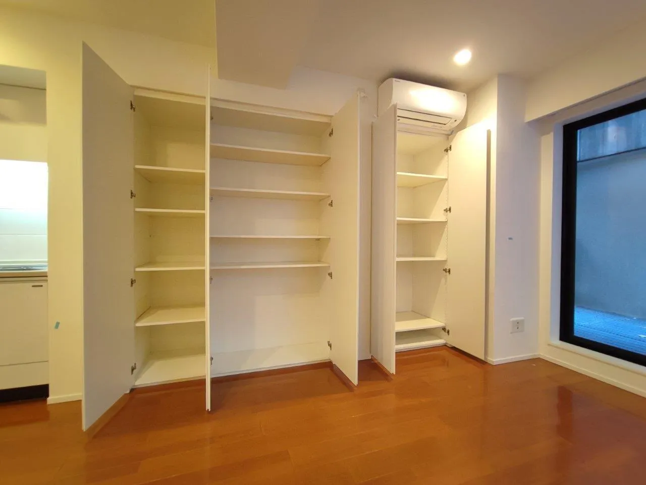 Residence Yoyogi Park - Interior - ["Building", "Shelf", "Wood"]