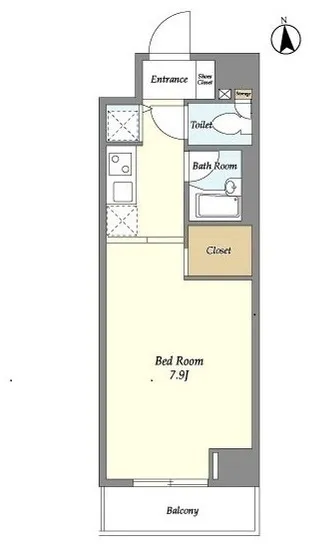 Premier Stage Shiba Park II - Floor Plan - ["Rectangle", "Font", "Parallel"]