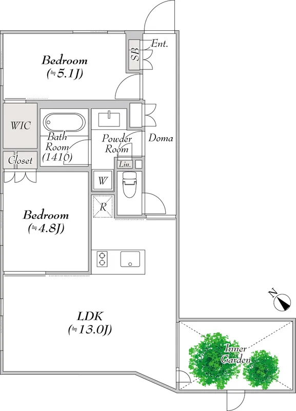 Pollast Yoyogi - Floor Plan - ["White", "Plan", "Diagram"]