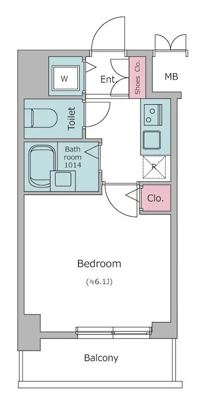 Residia Hiroo Ⅱ - Floor Plan - ["Parallel", "Schematic", "Rectangle"]