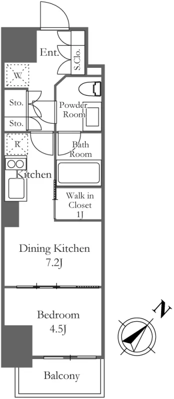 The Park Ones Shibuya Honcho - Floor Plan - []