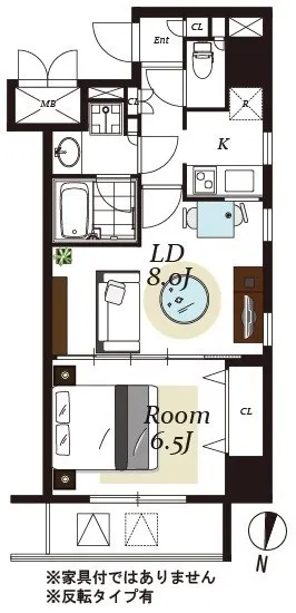 RESIDIA Kanda Iwamotocho II - Floor Plan - ["Floor plan", "Drawing", "Artwork"]