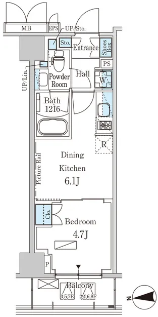 Park Axis Shinjuku Nishiochiai - Floor Plan - []