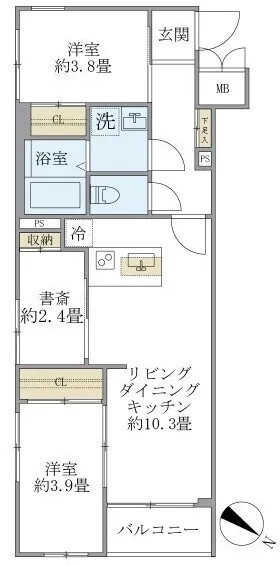 View Terrace Myogadani - Floor Plan - []