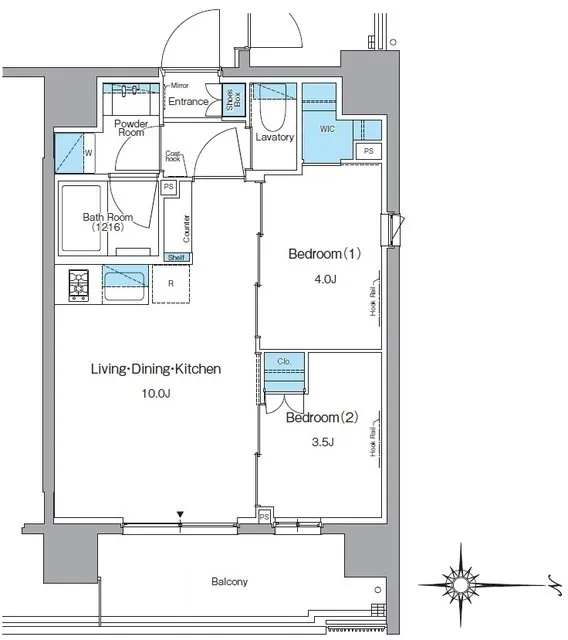 Le Fon Prog Kuramae Nature - Floor Plan - ["Diagram", "Floor plan", "Plan"]