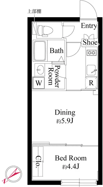 Gran Paseo Ookayama II - Floor Plan - ["White", "Plumbing fixture", "Floor plan"]