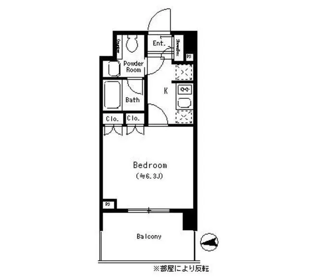 Park Cube Yotsuya Sanchome - Floor Plan - ["Rectangle", "Parallel", "Font"]