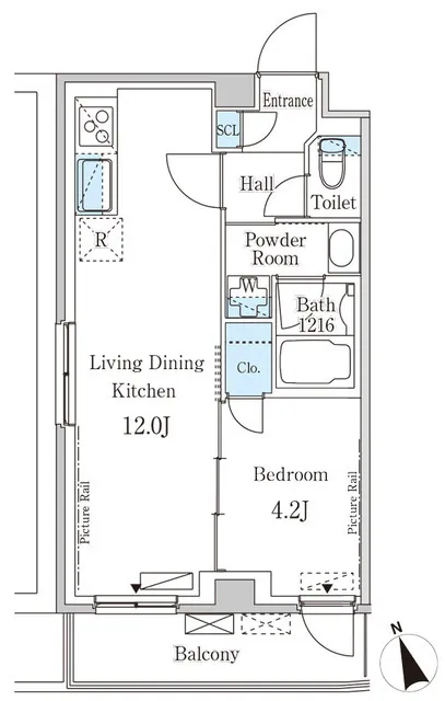 In Style Residence Honkomagome - Floor Plan - ["Rectangle", "Schematic", "Font"]