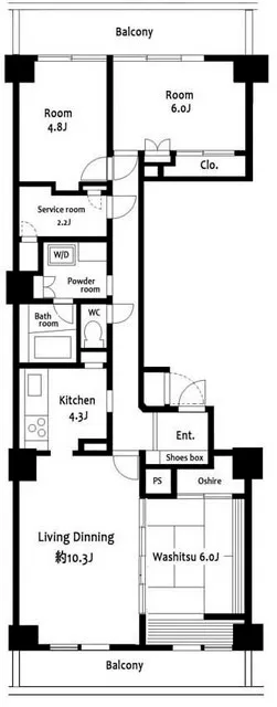 Shibaura Square Heights - Floor Plan - ["Rectangle", "Map", "Font"]