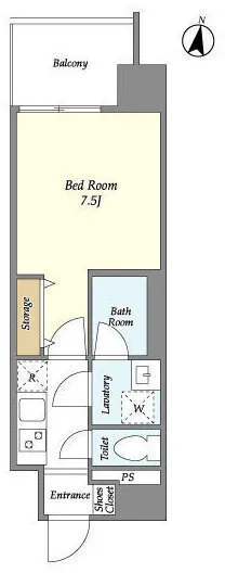 La Douceur Higashi Nakano - Floor Plan - []