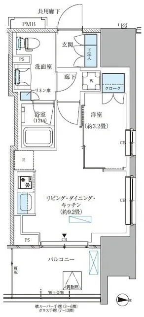 Park Axis Nishi-Ojima Comfort Square - Floor Plan - ["Plan", "Diagram", "Floor plan"]