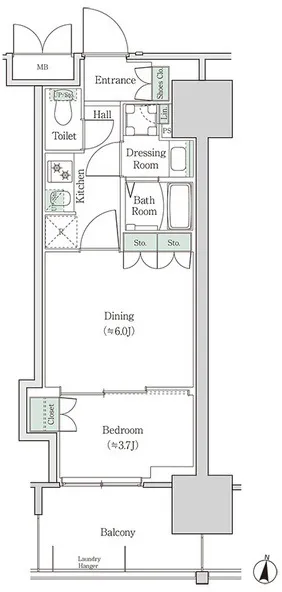 Brookside Residence Kiba - Floor Plan - ["Diagram"]