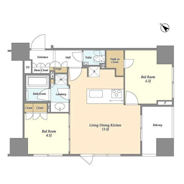 Doue Tsukishima II - Floor Plan - ["Floor plan", "Plan", "Diagram"]