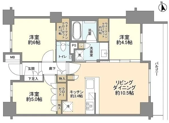 The Parkhouse Itabashi Oyama Okusu No Mori - Floor Plan - ["Floor plan", "Diagram", "Plan"]