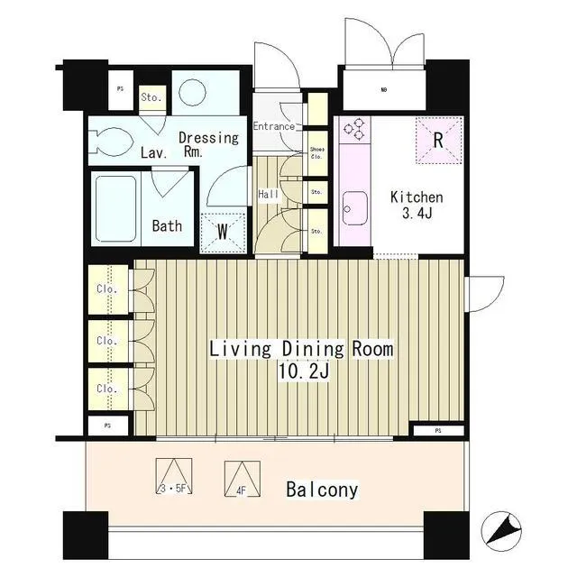 Park Axis  Akasaka Tangozaka - Floor Plan - ["Rectangle", "Font", "Schematic"]