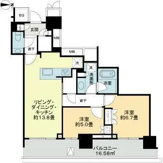 The Park House Harumi Towers Chrono Residence - Floor Plan - ["Floor plan"]