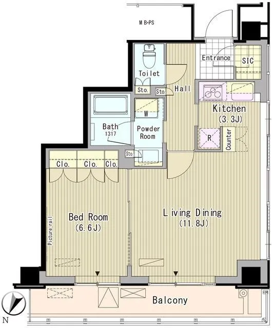 Merukumaru Keio Sasazuka Residence - Floor Plan - ["Rectangle", "Schematic", "Slope"]