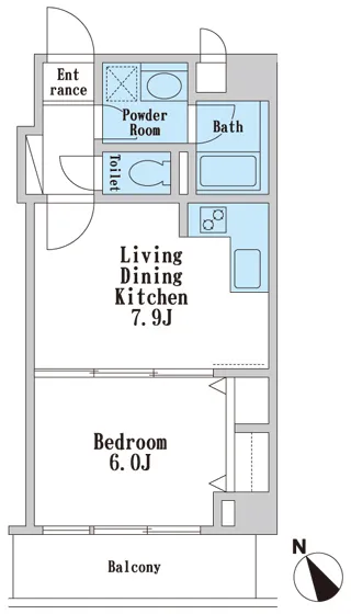 KDX Residence Asagaya - Floor Plan - ["White"]