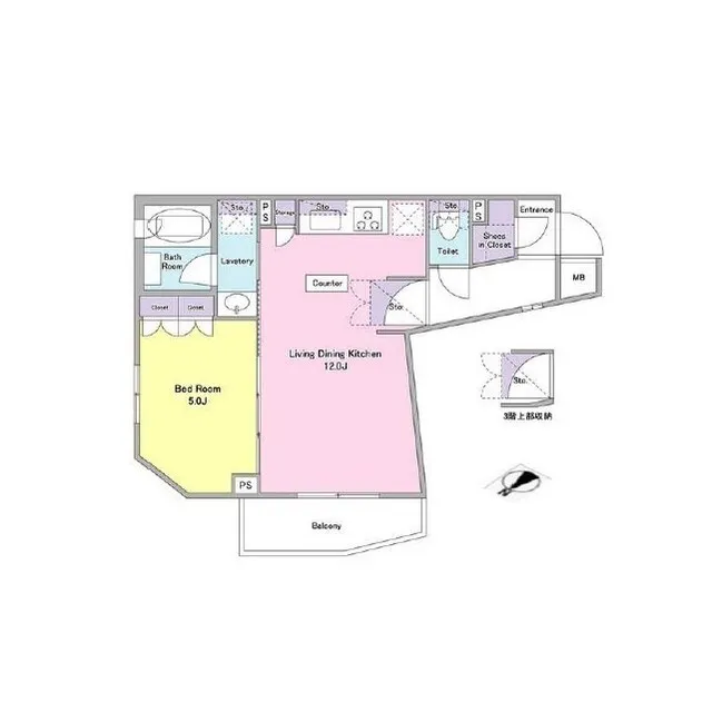 Asyl Court Nishimagome - Floor Plan - ["Rectangle", "Font", "Parallel"]