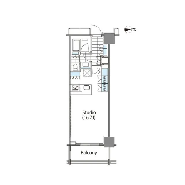 Comforia Shinjuku East Side Tower - Floor Plan - ["Rectangle", "Parallel", "Font"]