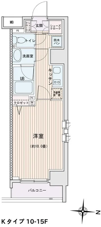 Esty Maison Kinshicho II - Floor Plan - ["Tile Flooring"]