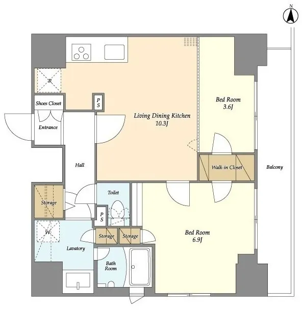 TS Residence Kita Ueno - Floor Plan - ["Plan", "Floor plan", "Diagram"]