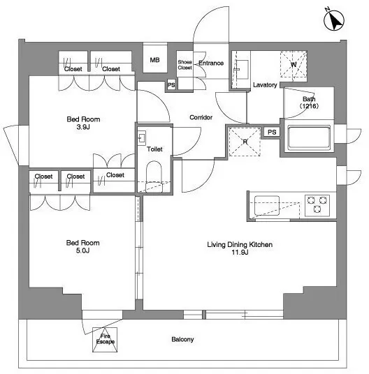 Comfortia Liv Komagome Nishigahara - Floor Plan - ["White", "Plan", "Floor plan"]