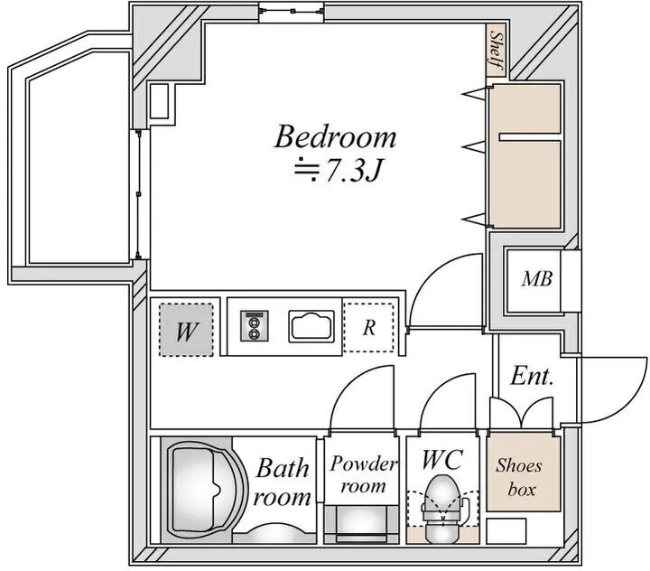 Reterras Magome - Floor Plan - ["White", "Floor plan", "Plan"]