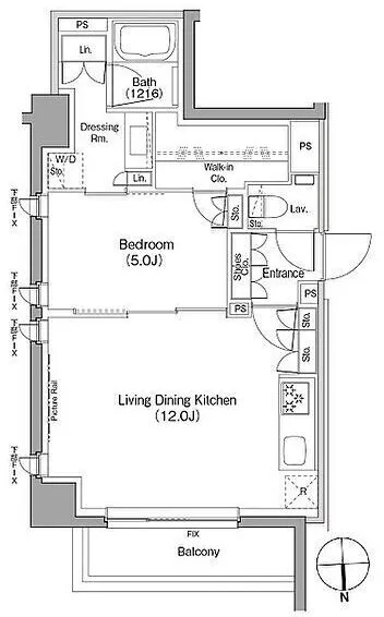 The Park Habio Negishi 3-Chome - Floor Plan - ["Rectangle", "Schematic", "Font"]