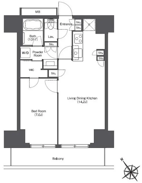 Tokyo Port City Takeshiba Residence Tower - Floor Plan - ["Diagram", "Plan", "Floor plan"]