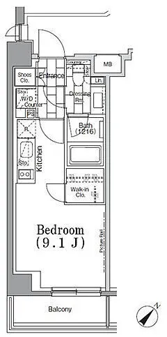 ONE ROOF FLAT TSUKISHIMA - Floor Plan - []