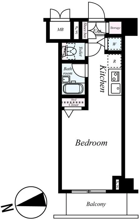 Galicia Kamiikedai - Floor Plan - ["Wood flooring"]