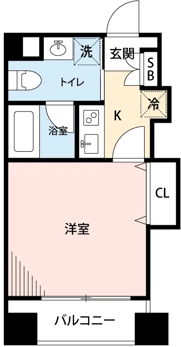 Mynavi STAY Shiinamachi Station South Exit - Floor Plan - []