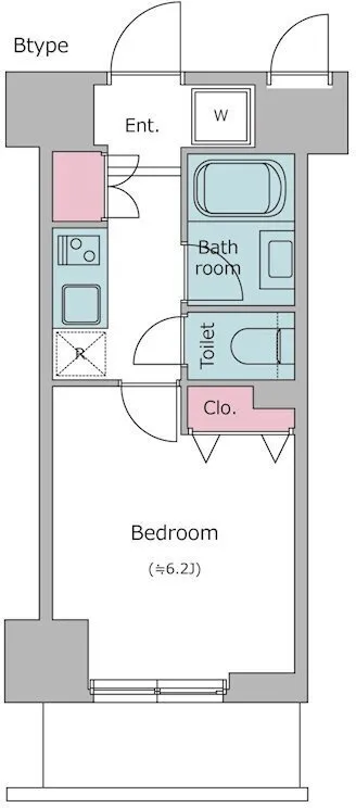 Residia Bunkyo Hongo II - Floor Plan - ["Rectangle", "Parallel", "Font"]
