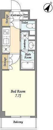Baus Stage Takadanobaba - Floor Plan - ["Rectangle", "Font", "Parallel"]