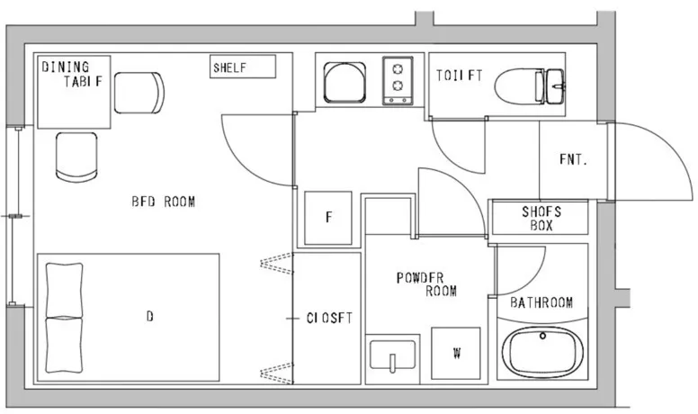Hmlet Nakano Sakaue - Floor Plan - ["White", "Plan", "Floor plan"]