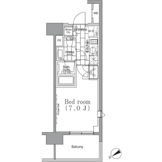 Park Habio Meguro Riverside - Floor Plan - ["Rectangle", "Schematic", "Parallel"]