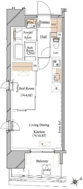 Blanciesta Asakusa Kuramae - Floor Plan - ["Diagram", "Plan", "Floor plan"]