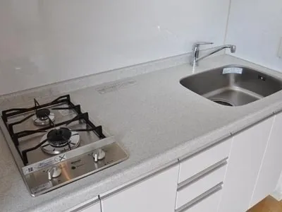 KDX Residence Shirokane II - Interior - ["Tap", "Kitchen sink", "Countertop"]